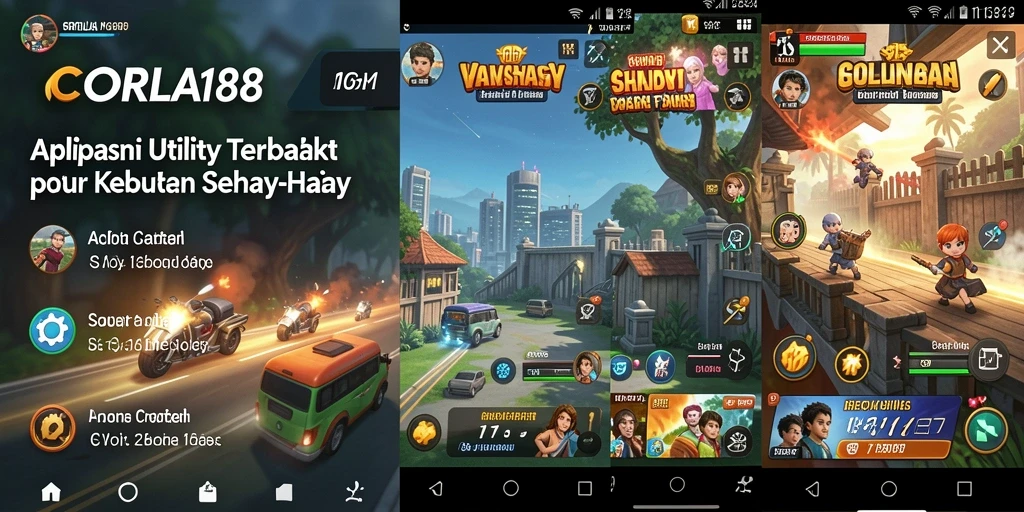 Tampilan screenshot utama aplikasi CORLA188 yang menunjukkan fitur-fitur Utility.