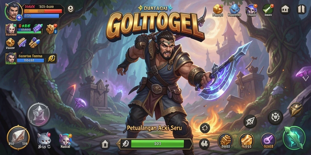 Tampilan gameplay seru di dunia fantasi GOLTOGEL.