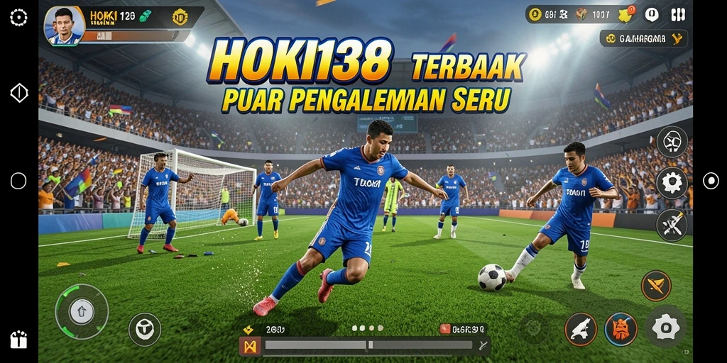 Screenshot gameplay HOKI138 menunjukkan aksi seru dalam pertandingan olahraga.