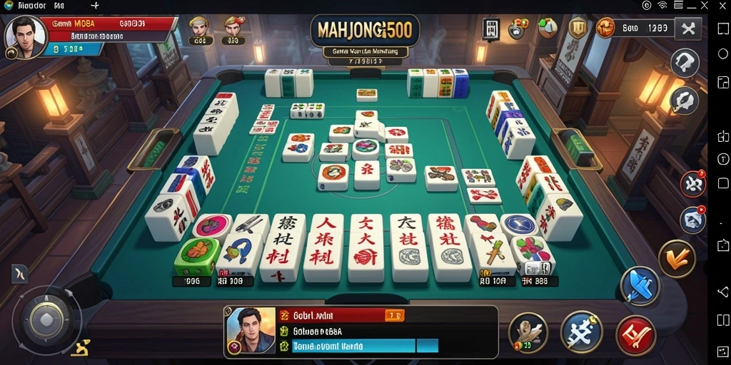 Screenshot gameplay MAHJONG500 yang penuh aksi seru.