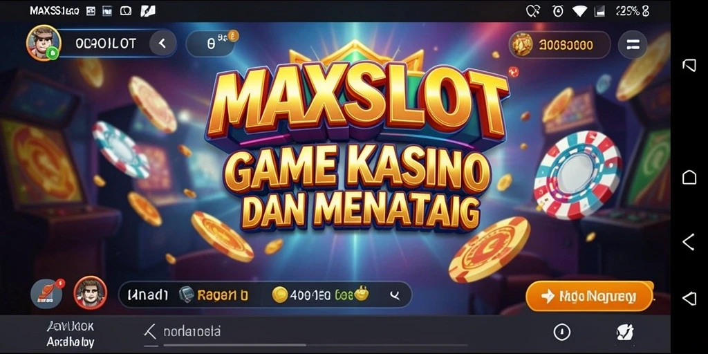 Screenshot gameplay MAXSLOT menampilkan keseruan bermain slot kasino.