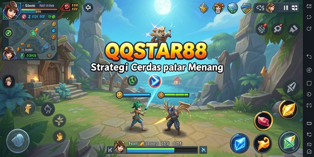 Screenshot gameplay QQSTAR88 menampilkan aksi strategi yang menarik.
