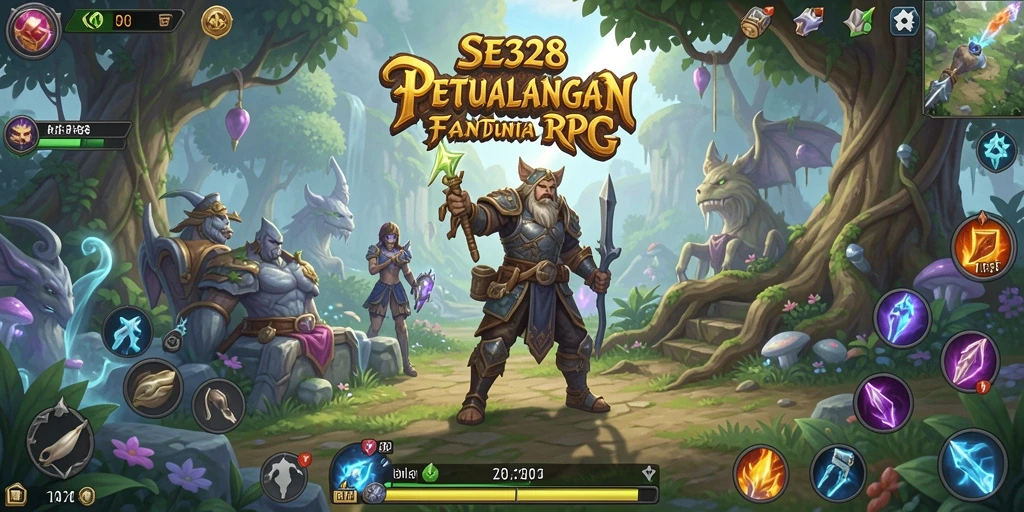 Tangkapan layar menampilkan aksi mendebarkan dalam gameplay RPG SE328.