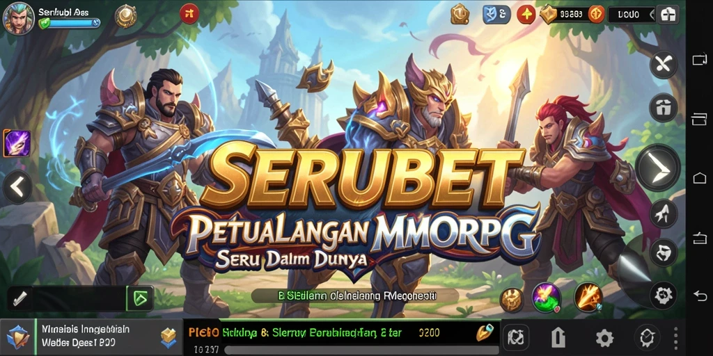 Tampilan gameplay SERUBET dengan aksi seru dan grafis menakjubkan.