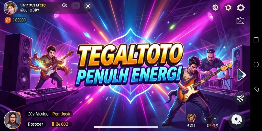Screenshot gameplay TEGALTOTO menunjukkan pemain menikmati pengalaman musik yang mengasyikkan.