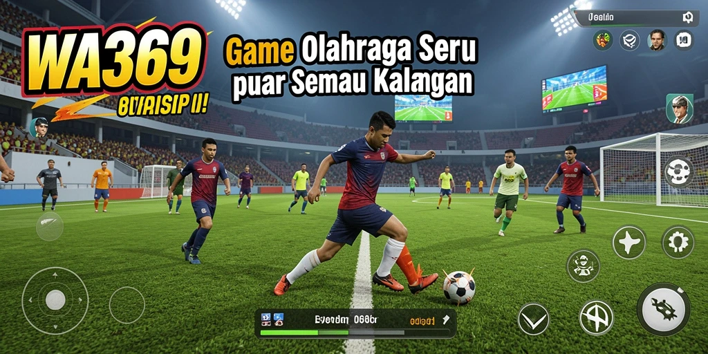 Tampilan utama gameplay WA369 dengan aksi seru olahraga.