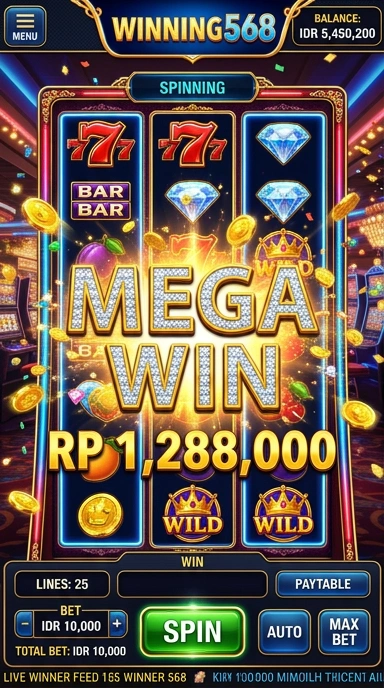 Tampilan antarmuka winning568 yang intuitif dan mudah digunakan.